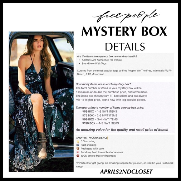 FREE PEOPLE BOHO MYSTERY BOX A3C - Picture 12 of 15